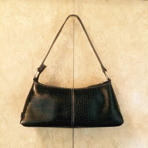 Nine West Croc-Embossed Shoulder Bag